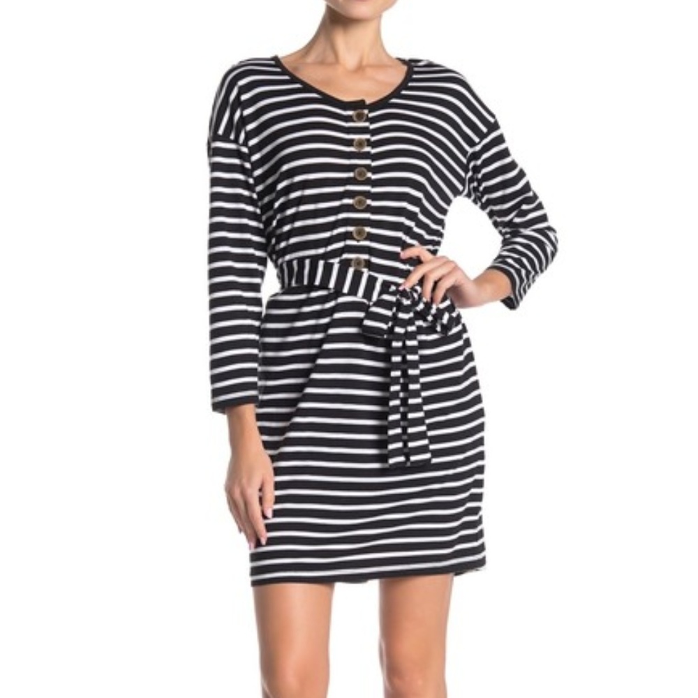 Sanctuary  Sullivan Striped Henley Dress, Size S